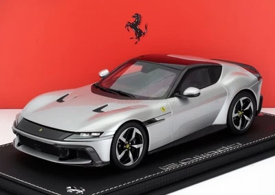 BBR-Models 1/18 Ferrari 12Cilindri Coupe V12 830Cv 2024 Silver P18248C-Vet - Image 1 of 4