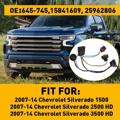 Nuevo arnés 25962806 cableado faro para Chevrolet Silverado 2500 HD 2007-13 EE. UU. Foto 1 de 4