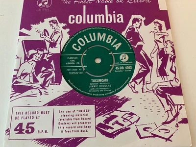 JIMMIE RODGERS Tucumcari / The Night You Became 17 1959 UK Columbia DB4362 MINT - Image 1 of 2