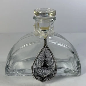 Glass Art Deco Inspired Fragrance Perfume Decanter Bottle & Glass Stopper Vanity - Picture 1 of 12
