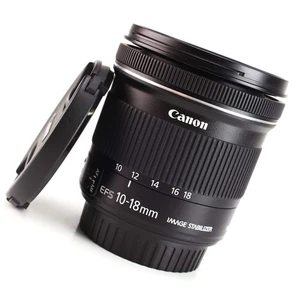 Canon EF-S 10-18mm F4.5-5.6 IS STM Image Stabiliser Zoom Lens EOS DSLR F&R Caps - Picture 1 of 15
