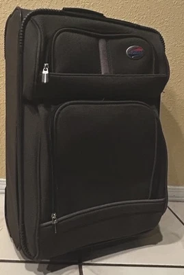 American Touristor  Check- In  Suitcase 22” X 14”, Expendable  Handle. - Image 1 of 4