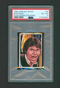 1980 Star Wars stickers Yoplait Spain #18 Han Solo PSA 4 - Picture 1 of 2