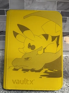 Vault x Yellow 4-Pocket Pikachu And Charizard Made To Order Binder - Picture 1 of 3