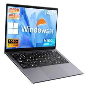 Ordinateur portable GemiBook XPro 14,1", Intel 12e génération N100 (jusqu'à 3,4 GHz), SSD 256 Go 8 Go - Photo 1/7