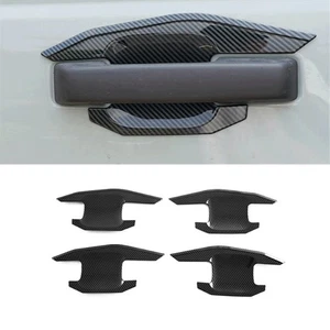 Carbon Fiber Exterior Door Handle Bowl Cover Trim For Ford Bronco 2023 2024 2025 - Bild 1 von 8