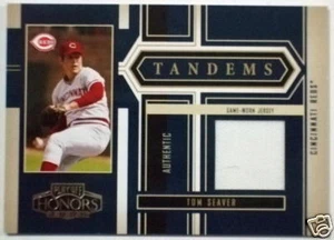 2004 Playoff Honors Tandems TOM SEAVER CURT SCHILLING Dual Patch Rare SP #/250 - Picture 1 of 2