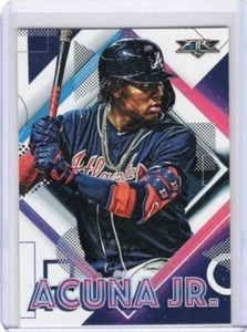 2020 Topps Fire Ronald Acuna Jr. Atlanta Braves #28 - Picture 1 of 2