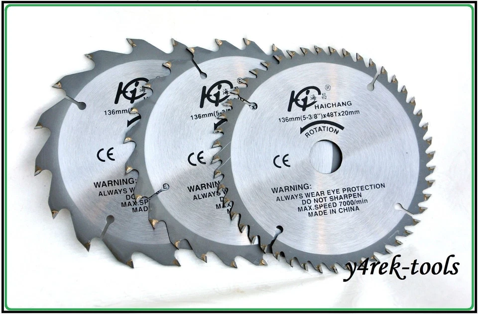 HC 165mm x 16mm / 20mm x 48T Saw Blade for LXT BSS610 Makita Bosch Dewalt Hilti ...