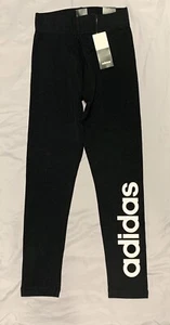 NEW Adidas Women's BLACK Linear-Logo Full Length Leggings, US XS - Picture 1 of 3