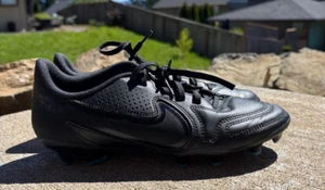 Botines de fútbol Nike Tiempo Legend 9 Club FG para hombre talla 7,5 DA1176-001 negro azul - Imagen 1 de 10