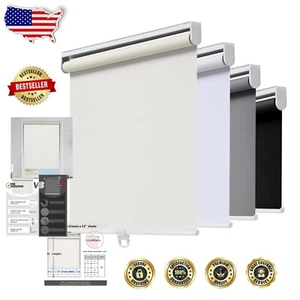Child-Safe Cordless Blackout Window Shades 30" W x 72" H - Easy Installation - Picture 1 of 9