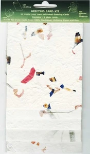 5 x Plain Greeting Card Blanks Handmade Mulberry Paper / Cardmaking / Craft - Picture 1 of 1