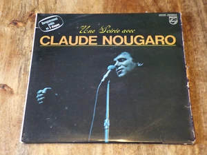 VINYLE 33T-Une soirée avec CLAUDE NOUGARO-2 disques - Picture 1 of 1