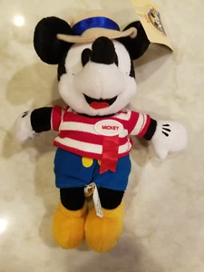 2000 DISNEYANA CONVENTION MICKEY ITS A SMALL WORLD BEANIE NEW - Picture 1 of 3