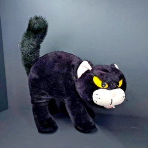 VTG 1994 Gibson Greetings Plush Fraidy Black Cat Noise Making Meow Halloween - Picture 1 of 8