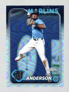 2024 TOPPS CHROME TIM ANDERSON REFRACTOR PARALLEL CARD #204 - Imagen 1 de 1