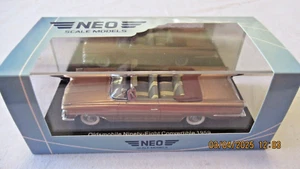 NEO Scale Models NEO46081 1/43 1959 Oldsmobile 98 Convertible Gold Metallic - Picture 1 of 7