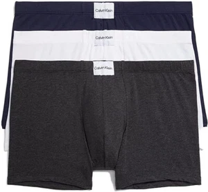 Calvin Klein NB3262903 Pure Cotton Stretch Blend 3 Pack Trunk XL - Picture 1 of 4