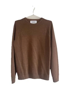 The Inoue Brothers Snow Peak Baby Alpaca Longsleeve Brown Size M - Picture 1 of 5