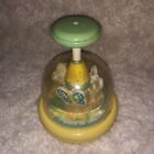Vintage Tomy  Push'n Merry Go Round with Moving Butterflies & Bell, Thailand
