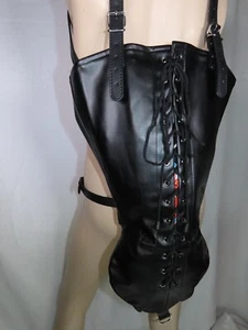 Armbinder mit Korsett Schnürsenkeln, schwarz, Mono Handschuh, Einzelhandschuh, Bondage, Fetisch UK - Bild 1 von 6