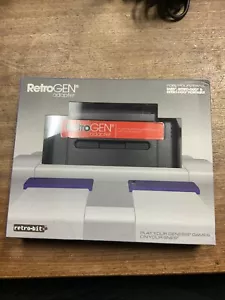 Brand New Sealed RetroGEN Snes Genesis MegaDrive Adapter Cart inc Av RETROBIT - Picture 1 of 7