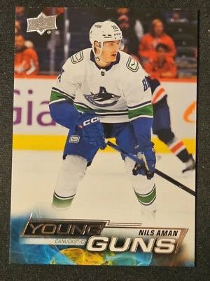 22-23 Upper Deck Nils Aman Young Guns Rookie 🚨🚨🚨 Vancouver Canucks  - Image 1 of 2