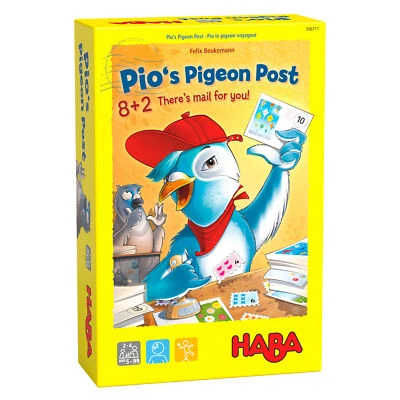 HABA Pio's Pigeon Post - 8+2 There's Mail for You - a Fun Math Game for Ages 5+ - Image 1 of 4