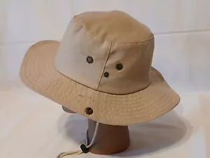 Bucket Fishing Hunting Camping Safari Summer Sun Bonnie Hat - beige - Picture 1 of 10