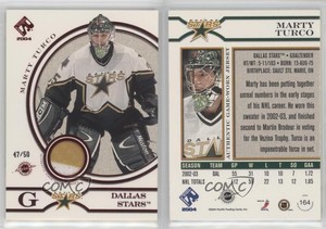 2003-04 Pacific Private Stock Reserve Red /50 Marty Turco #164