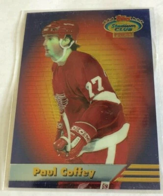 1993-94 Stadium Club Finest Paul Coffey #4 Red Wings - Image 1 of 2