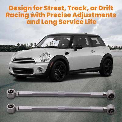 Brazos de control de inclinación inferiores traseros ajustables 2 piezas +/- 4 para Mini Cooper 2002-2013 Foto 1 de 4