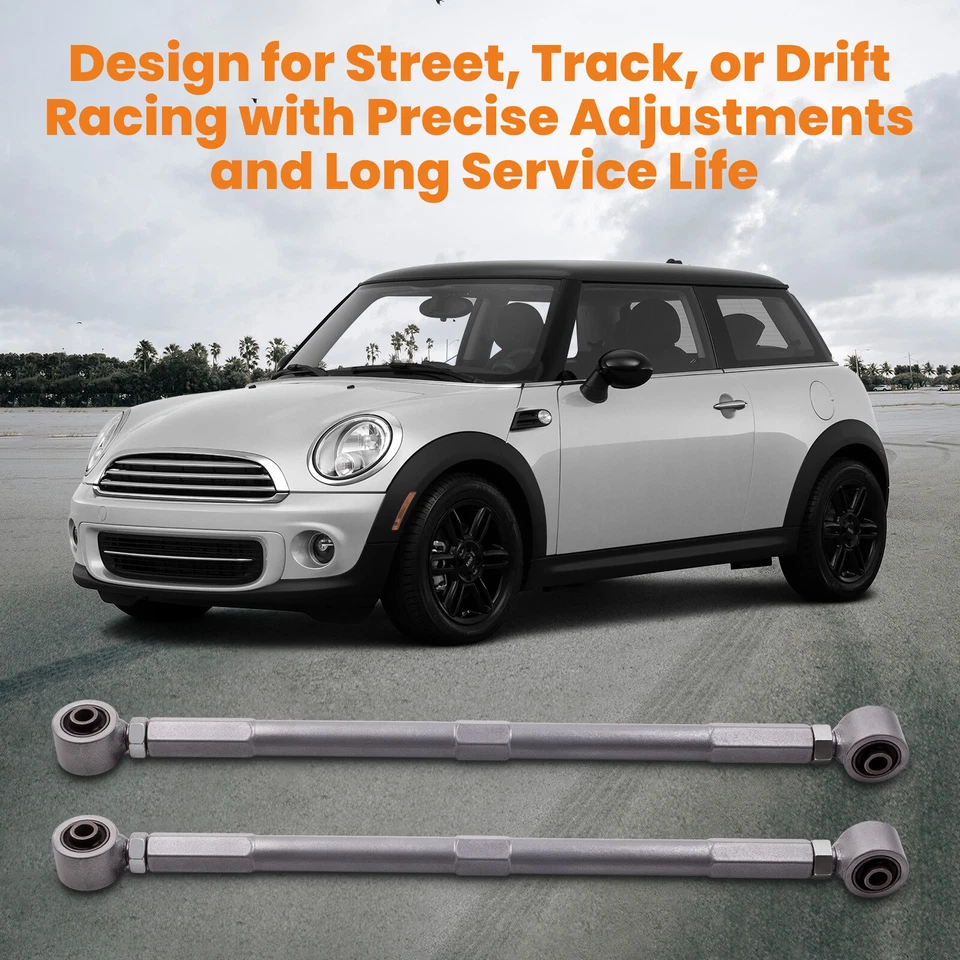 2Pcs Adjustable Rear Lower Camber Control Arms +/- 4 for Mini Cooper 2002-2013 - Изображение 1 из 4