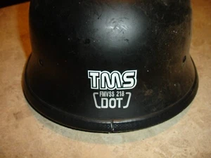 TMS FMVSS 218 - Black Motorcycle Half Helmet - DOT X-Large - HY-809 - Picture 1 of 3