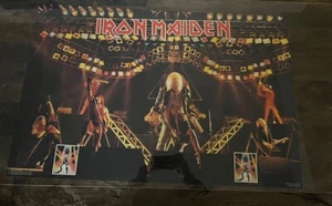 Original Vintage Iron Maiden 1982 Number of the Beast Concert Poster Bi Rite - Picture 1 of 7