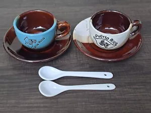 Puerto Rico Mini Coffee Cup & Saucer (Set of 2) - Picture 1 of 5