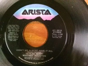 Whitney Houston 45 U/min ""Didn't We Almost Have it All"" ""Shock Me"" Sehr guter Zustand + Zustand - Bild 1 von 2