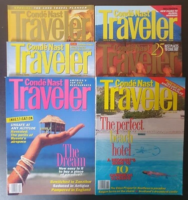 Condè Nast TRAVELER/ Magazines Lot Of 6 (1995) - Image 1 of 4