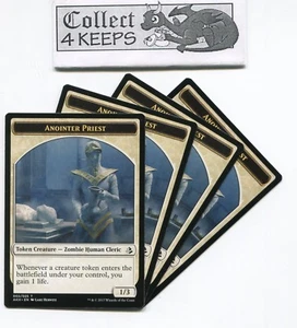 Magic MTG Amonkhet Juego: 1/3 Anointer Priest Token x4 sin jugar 020 - Imagen 1 de 1