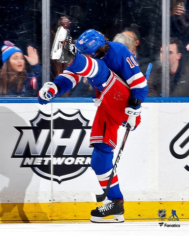 Artemi Panarin New York Rangers Unsigned Goal Celebration 8" x 10" Photo Cover