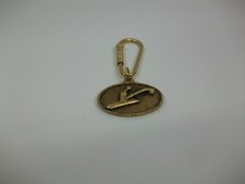 Sink Tap Delta Delex Washerless Gold Tone Vintage Metal Keychain Key Chain Ring