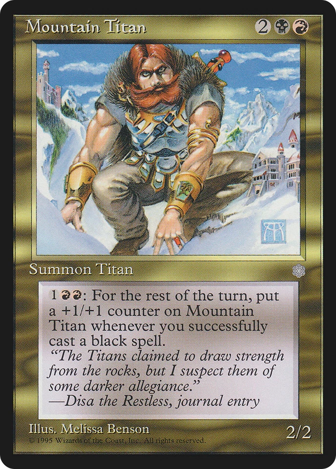 Mountain Titan X (4) MTG Ice Age Excellent/Near Mint - 4RCards - Image 1 of 1