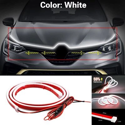 Hood LED Daytime Running Light Strip Flexible Lamp 1pcs For Renault Clio Foto 1 de 4
