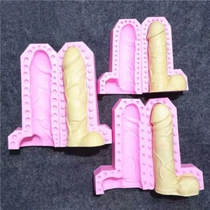 3D Silicone Penis fondant chocolate sugarcraft mound DIY clay resin Hen Night - Foto 1 di 4