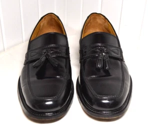 Mocasines de cuero con borlas negras Bostonian para hombre talla 11,5 M - Imagen 1 de 14
