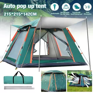 4-6 Personen Camping Zelt Automatik Pop Up Wasserdicht Winddicht Familienzelt DE - Bild 1 von 11