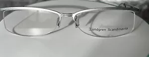 Lundgren Scandinavia 57 -15-142 115-7080 Purple/Silver Eyeglasses Glasses Frame - Picture 1 of 5