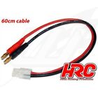 Fr- Hrc Racing Charger Lead - 4Mm Bullet To Tamiya Battery Plug - 600Mm - Gold -