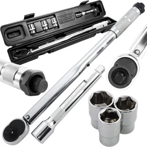 Chiave Dinamometrica 1/2" con Cricchetto 28-210 Nm Prolunga per Pneumatici Auto - Foto 1 di 10